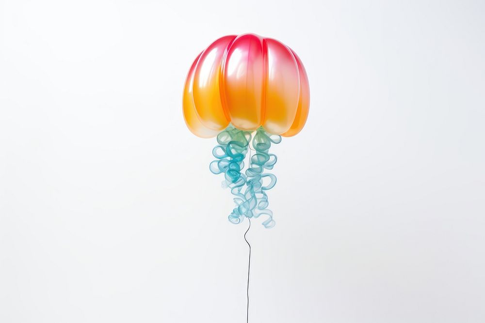 A balloon twisting in the shape of a jellyfish celebration decoration fragility. AI generated Image by rawpixel.