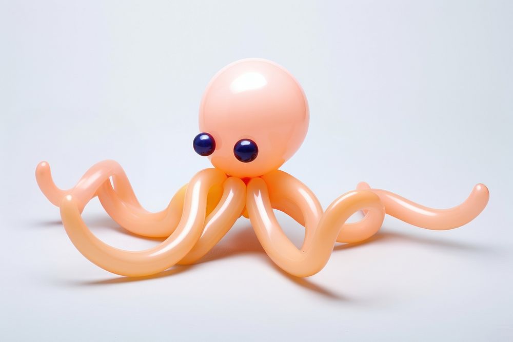 A balloon twisting in the shape of an octopus animal toy cephalopod. AI generated Image by rawpixel.
