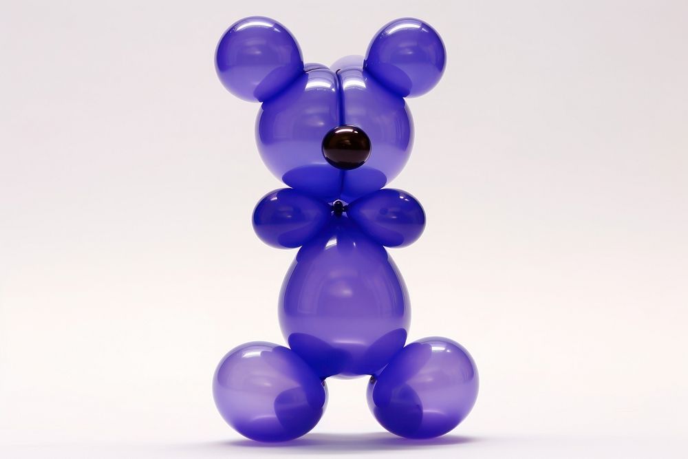 A bear balloon purple representation. 