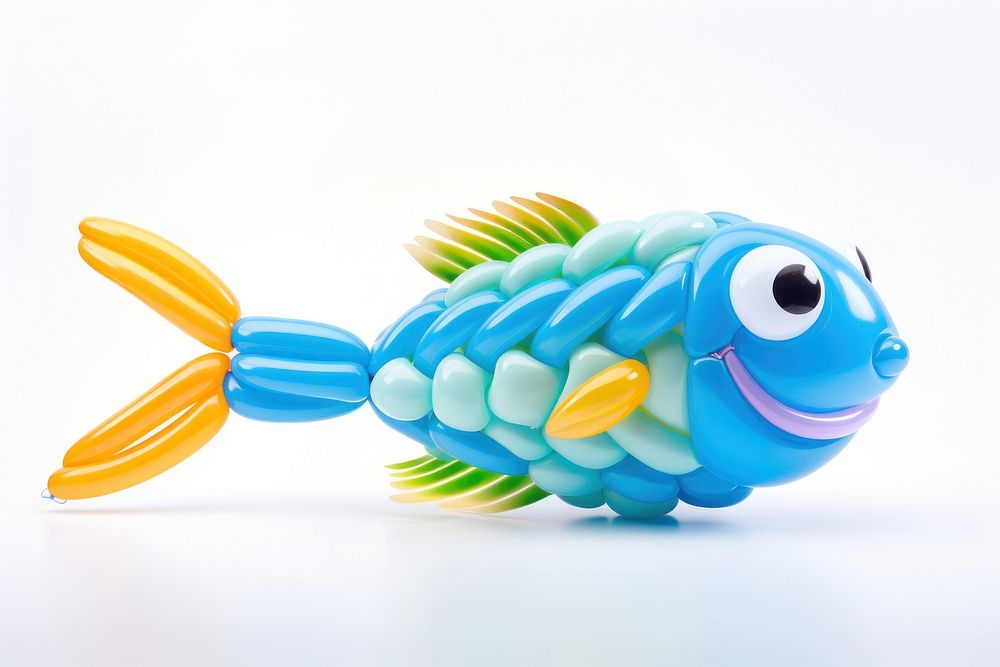 A fish toy animal white background. AI generated Image by rawpixel.