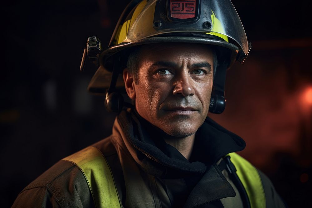 Meixcan firefighter helmet adult male. AI generated Image by rawpixel.
