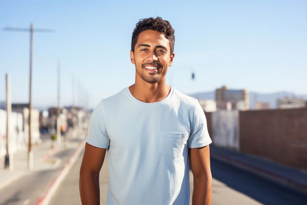 Hispanic man smile adult happy. AI generated Image by rawpixel.
