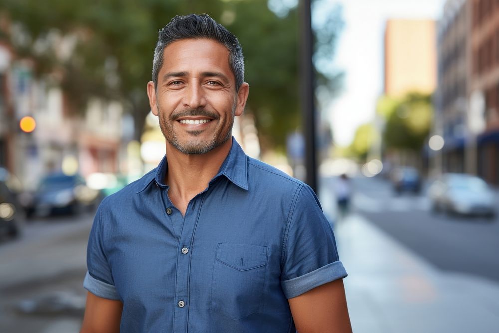 Hispanic man clothing adult smile. AI generated Image by rawpixel.