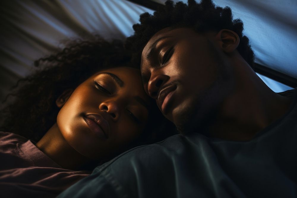 Black couple love affectionate togetherness. AI generated Image by rawpixel.