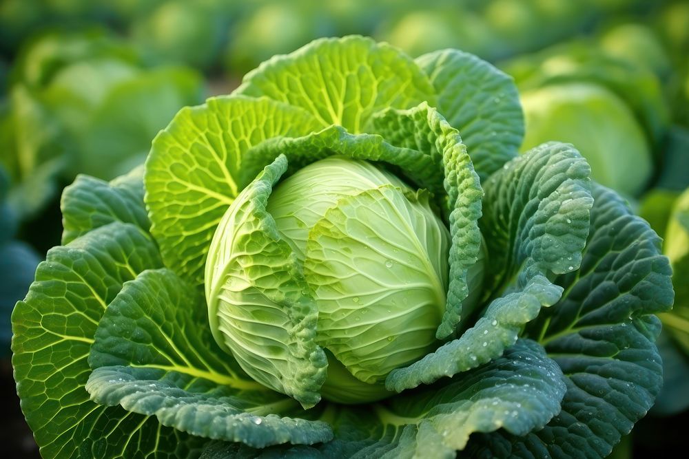 Cabbage vegetable plant food. AI generated Image by rawpixel.