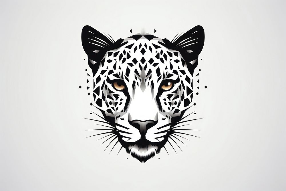 Leopard face animal mammal creativity. AI generated Image by rawpixel.