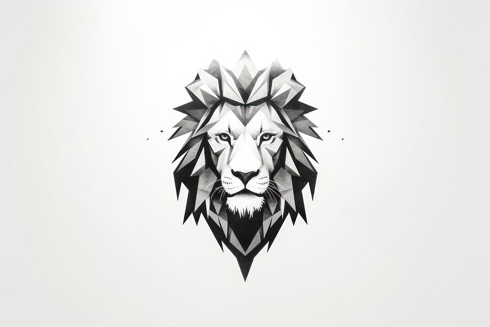 Lion drawing sketch black. AI generated Image by rawpixel.
