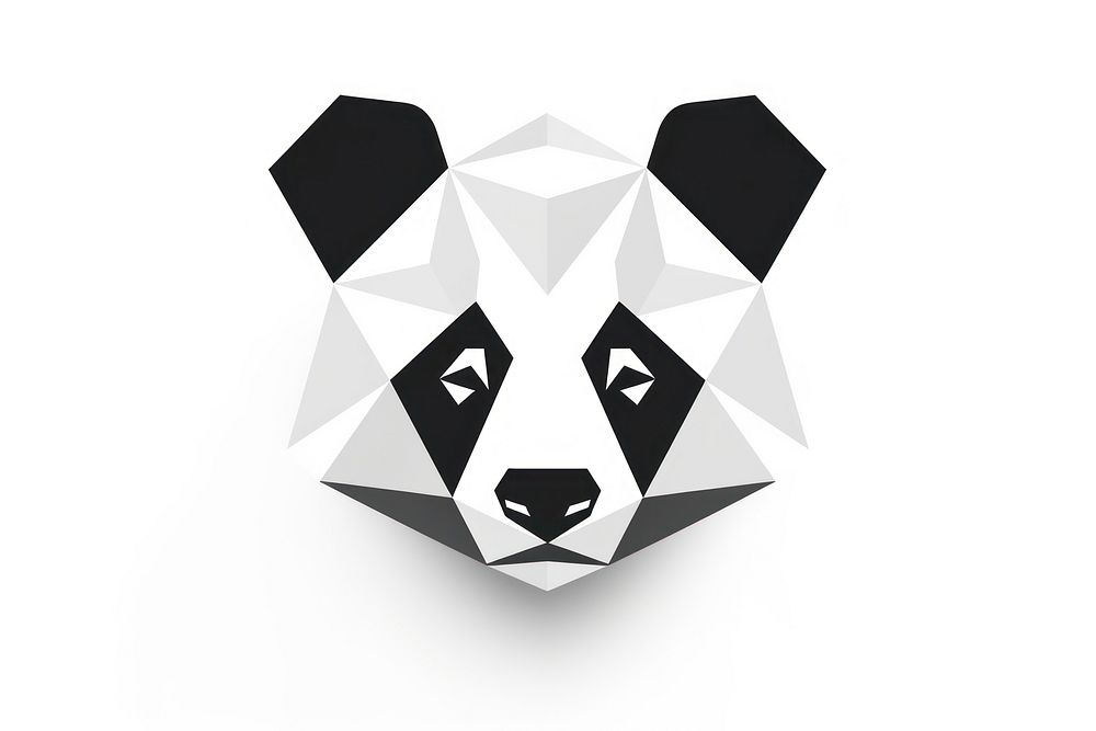 Panda face white white background accessories. AI generated Image by rawpixel.