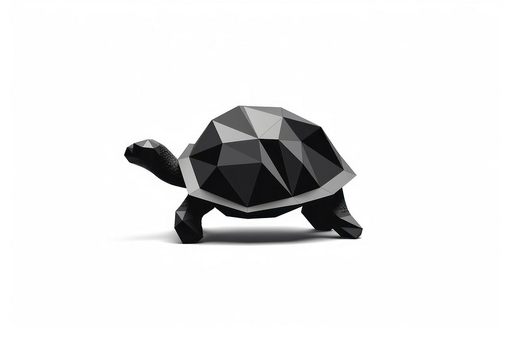 Turtle reptile animal black. AI generated Image by rawpixel.
