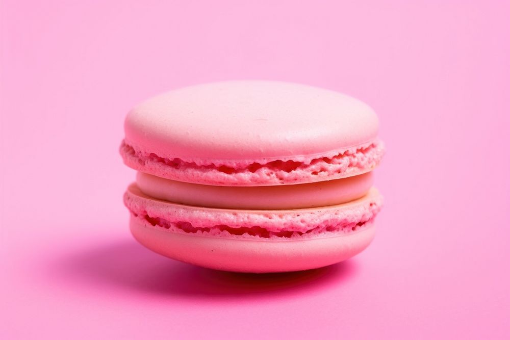 Macaron macarons dessert pink. AI generated Image by rawpixel.