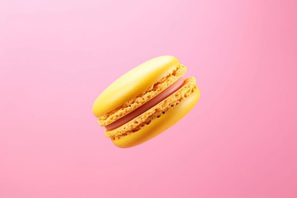 Macaron macarons yellow food. AI generated Image by rawpixel.