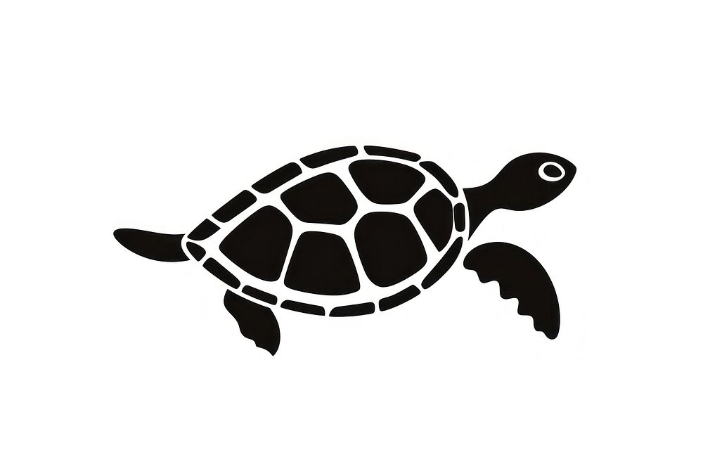 Turtle reptile animal black. AI generated Image by rawpixel.