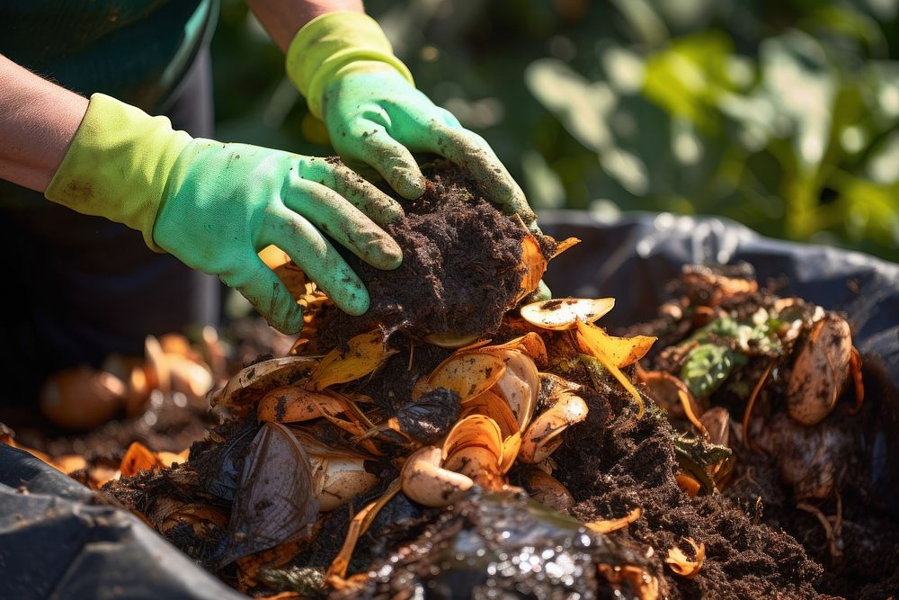 Food waste gardening outdoors nature. AI generated Image by rawpixel.