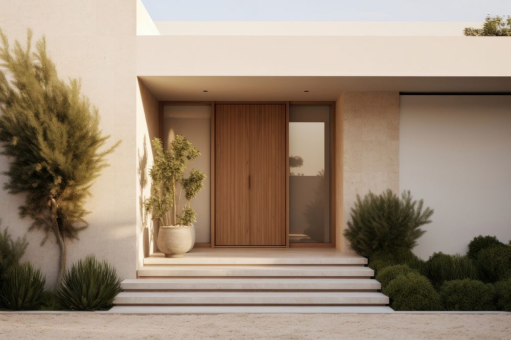 Real house architecture building villa. AI generated Image by rawpixel.