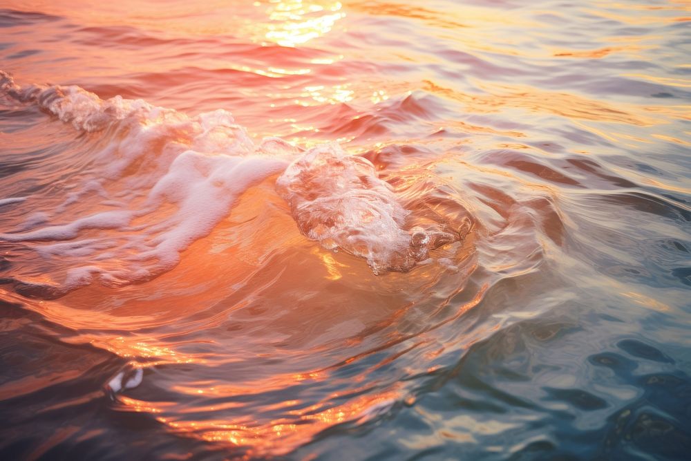Rippling water ocean outdoors nature. AI generated Image by rawpixel.