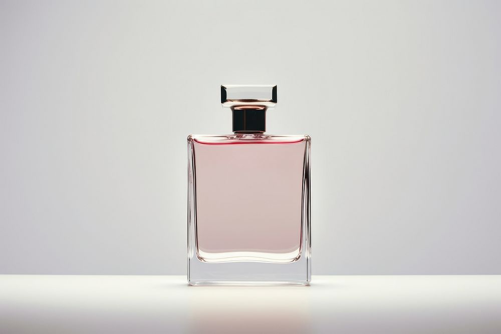 Bottle of perfume cosmetics lighting glass. AI generated Image by rawpixel.