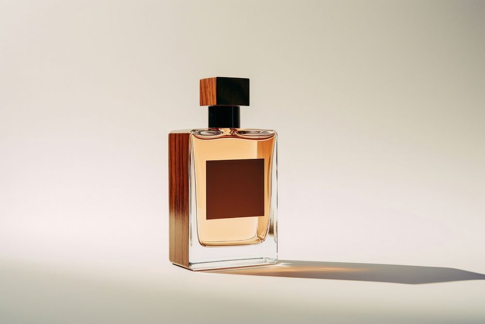 Bottle of perfume cosmetics lighting single object. AI generated Image by rawpixel.