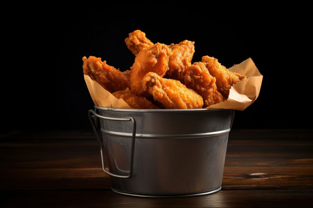 Buffalo wings food freshness container. AI generated Image by rawpixel.