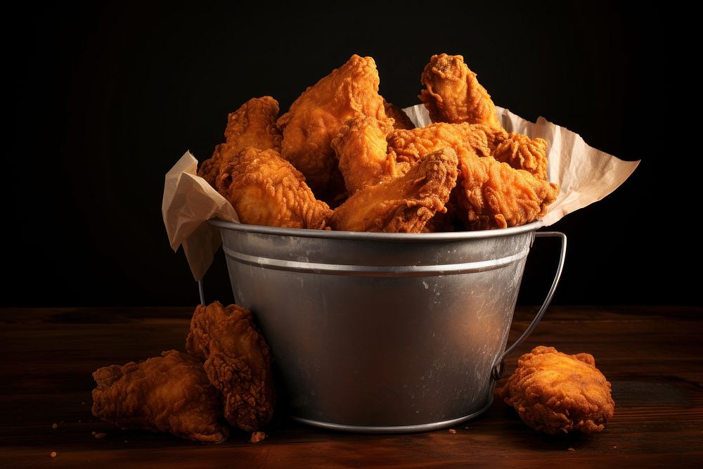 Fried chicken food freshness container. AI generated Image by rawpixel.