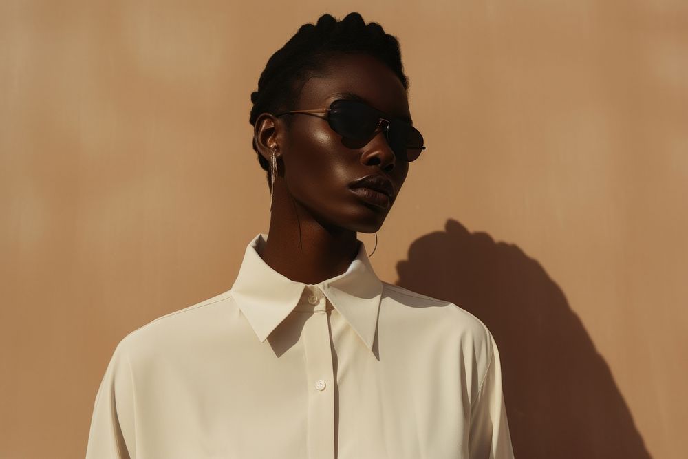 Minimalist clothing sunglasses portrait fashion. AI generated Image by rawpixel.