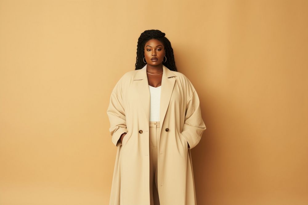 Minimalist autumn clothing overcoat fashion outerwear. AI generated Image by rawpixel.