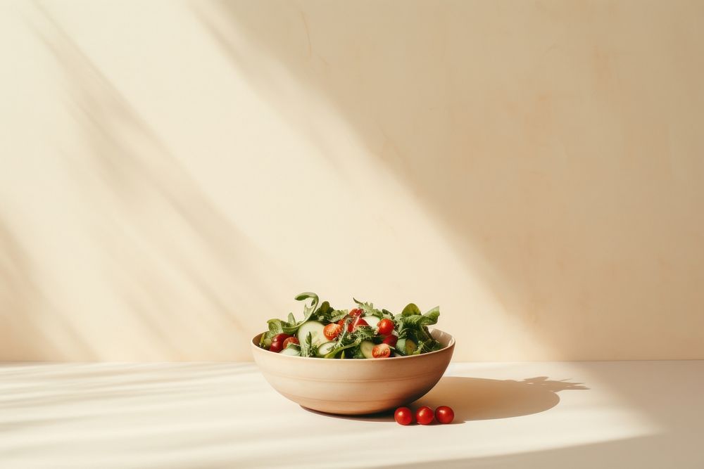 Salad food bowl vegetable. AI generated Image by rawpixel.