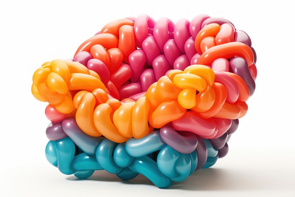 The modern twisted balloon art furniture dessert jewelry food. AI generated Image by rawpixel.