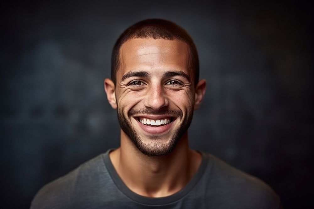 Smiling men laughs portrait photography laughing. AI generated Image by rawpixel.