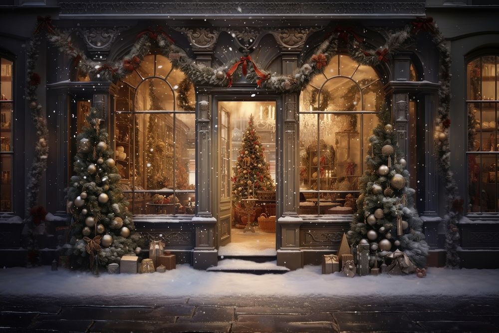 Christmas decoration christmas decorations architecture. AI generated Image by rawpixel.