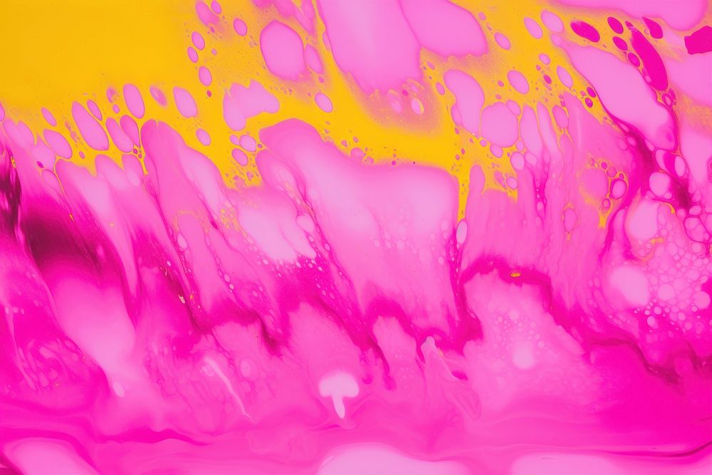 Pink and yellow backgrounds splattered purple. AI generated Image by rawpixel.