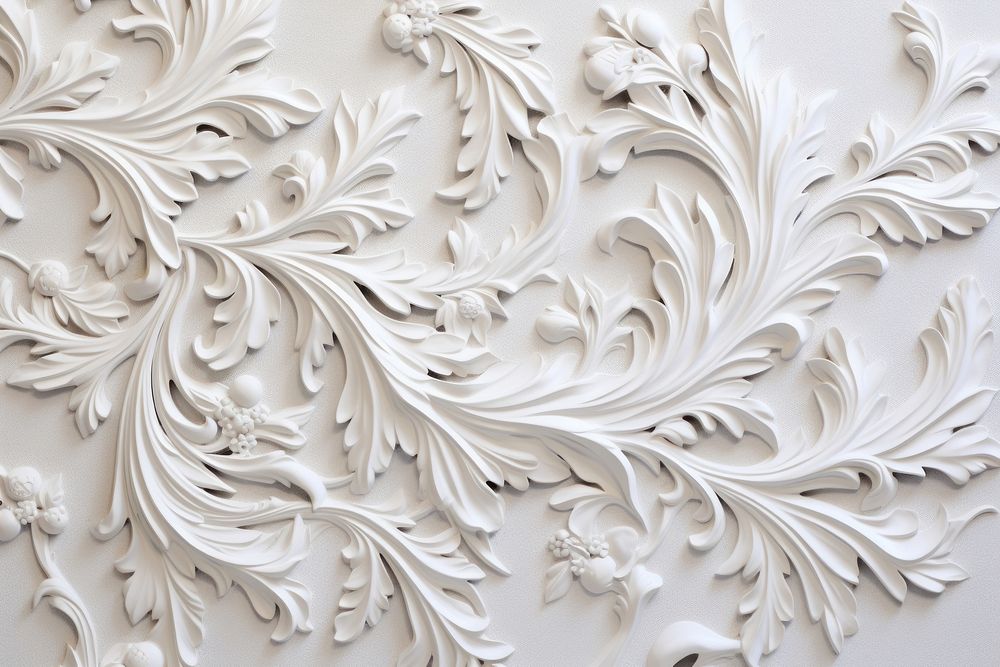 Renaissance arts pattern white backgrounds. AI generated Image by rawpixel.