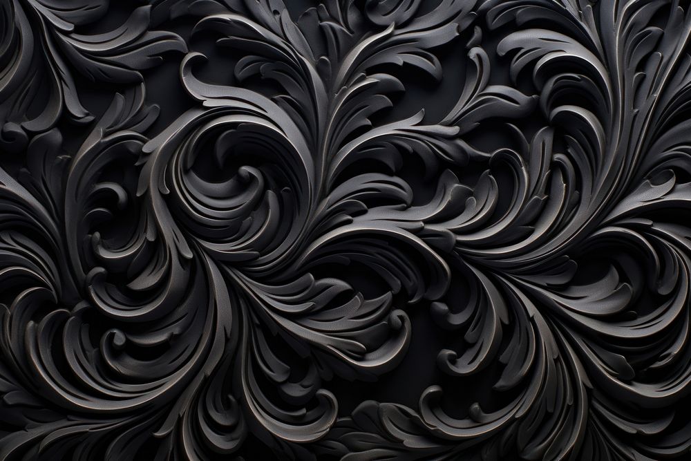 Renaissance arts black backgrounds pattern. 