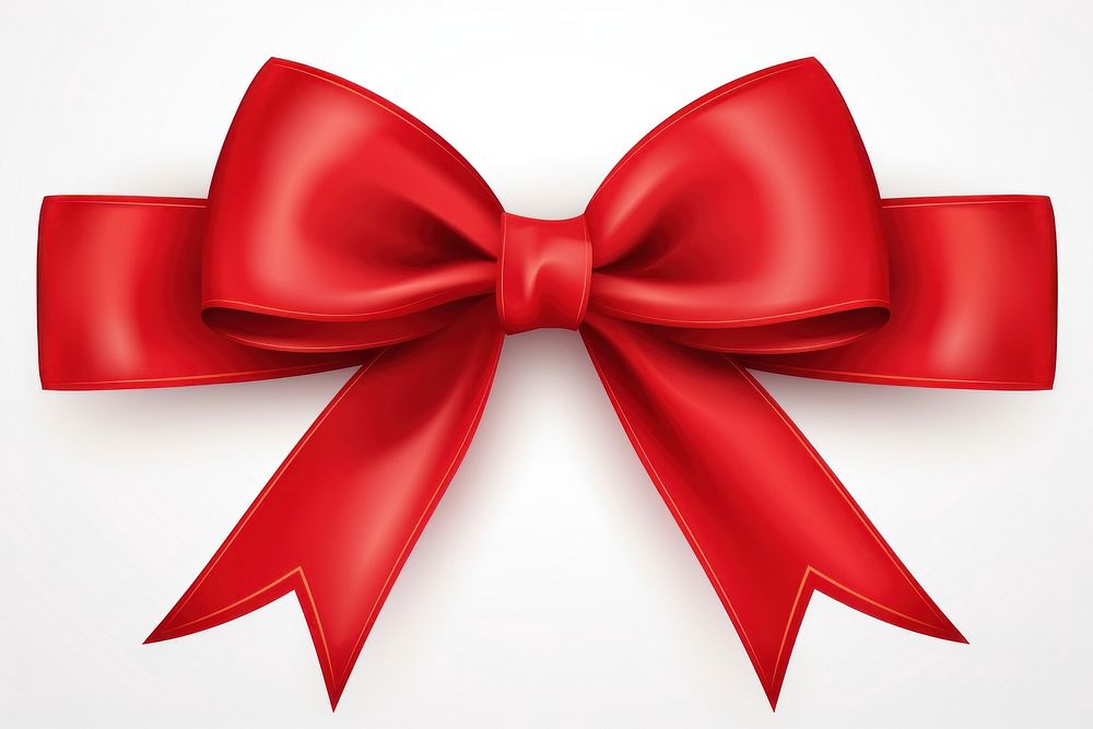 Red ribbon with bow backgrounds red white background. AI generated Image by rawpixel.