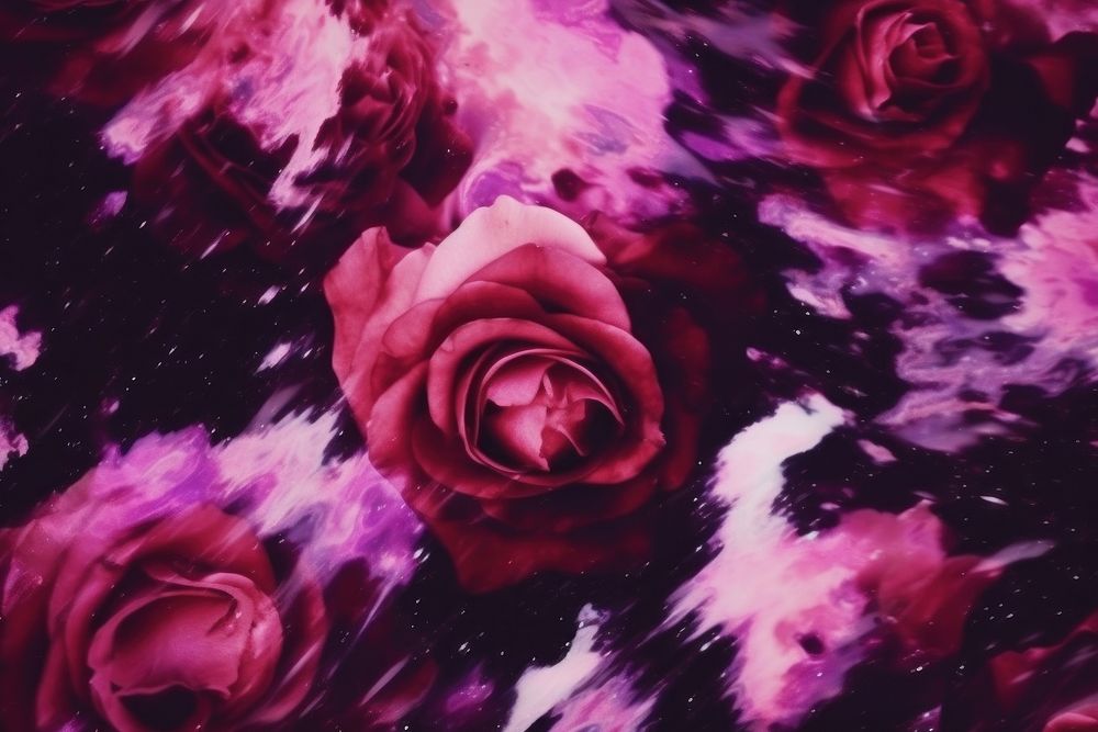 Roses backgrounds painting purple. AI generated Image by rawpixel.