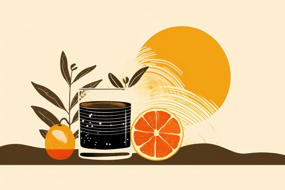 Simple cocktail grapefruit plant refreshment. AI generated Image by rawpixel.