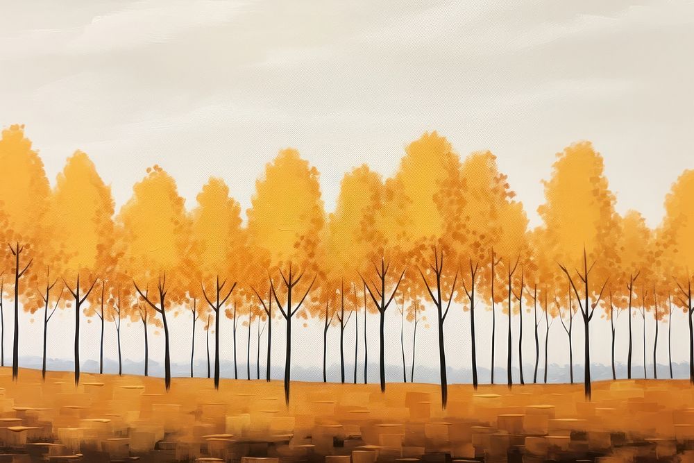 Autumn view landscape outdoors painting. AI generated Image by rawpixel.