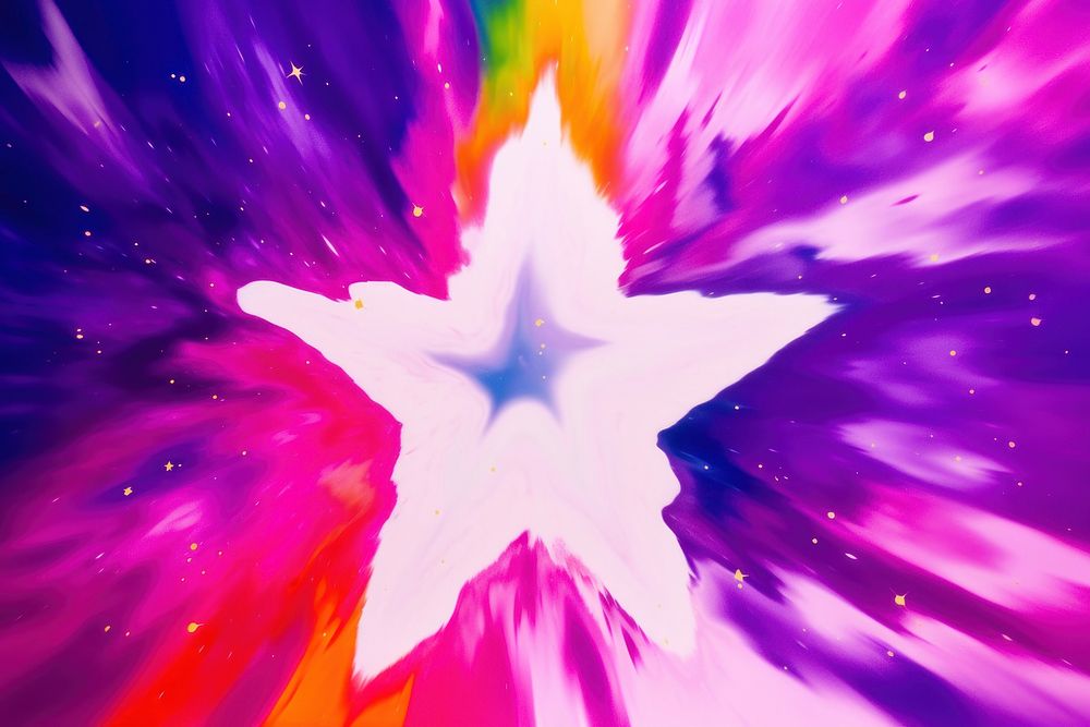 Star shape backgrounds nature purple. AI generated Image by rawpixel.