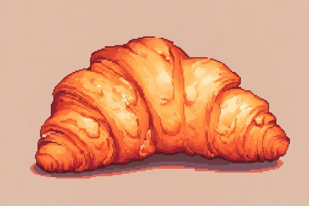 Croissant food viennoiserie freshness. AI generated Image by rawpixel.