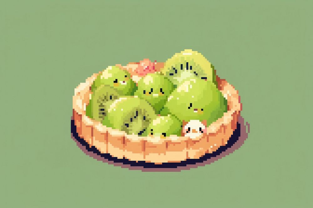 Mini tart with kiwi fruit dessert plant food. AI generated Image by rawpixel.
