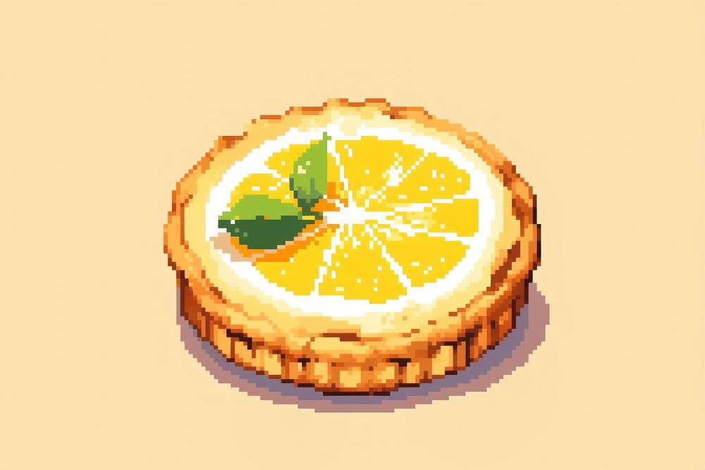 Tart with lemon fruit dessert food cake. AI generated Image by rawpixel.