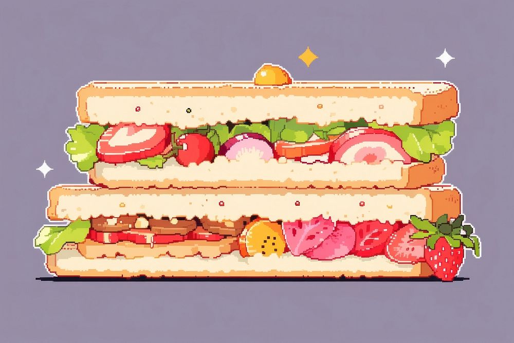 Sandwich icon lunch food meal. AI generated Image by rawpixel.