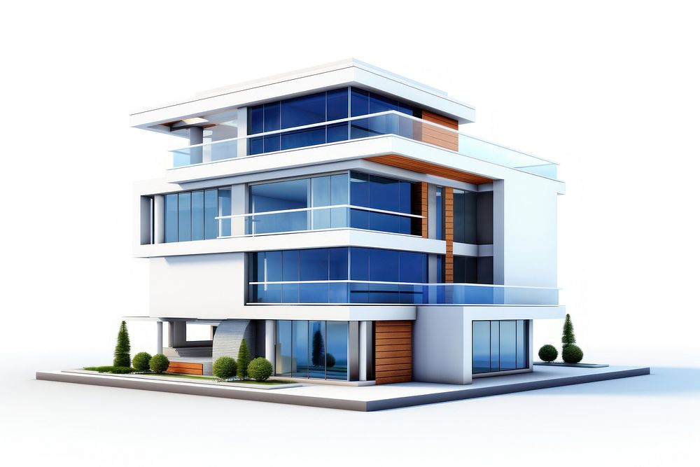 Real estate architecture building house. AI generated Image by rawpixel.