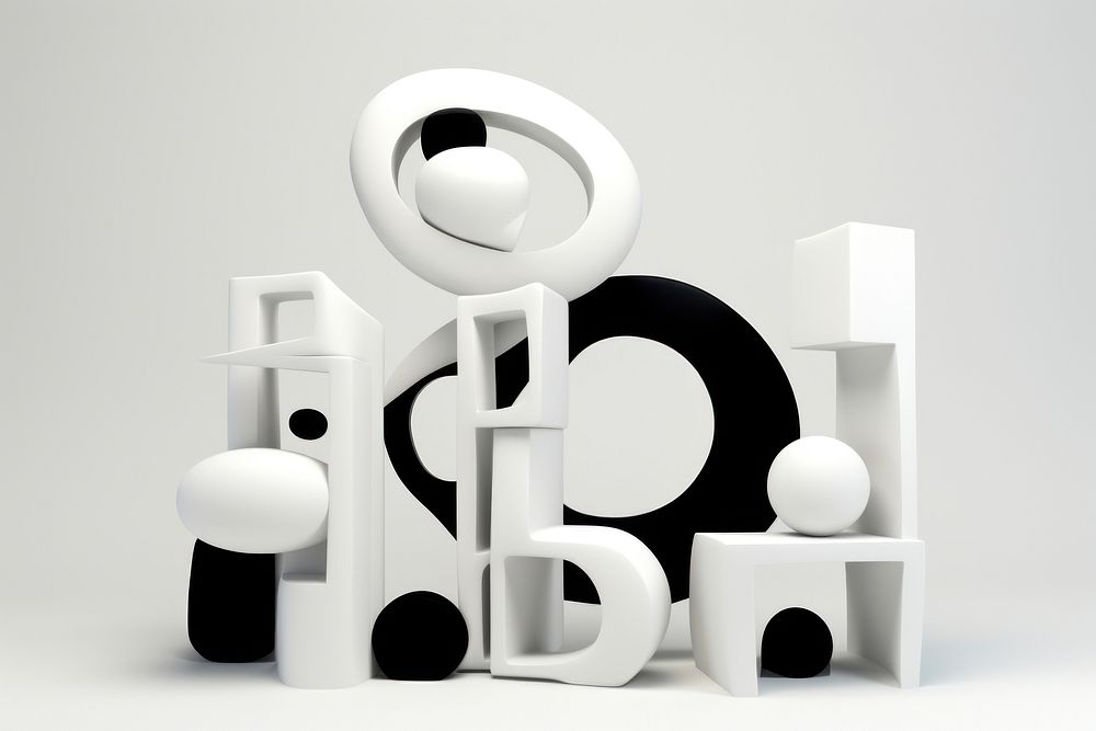 Abstract shapes white creativity circle. AI generated Image by rawpixel.