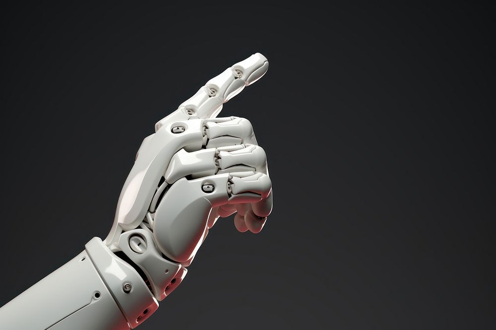 3d robot hand holidng a sale label technology finger clothing. AI generated Image by rawpixel.