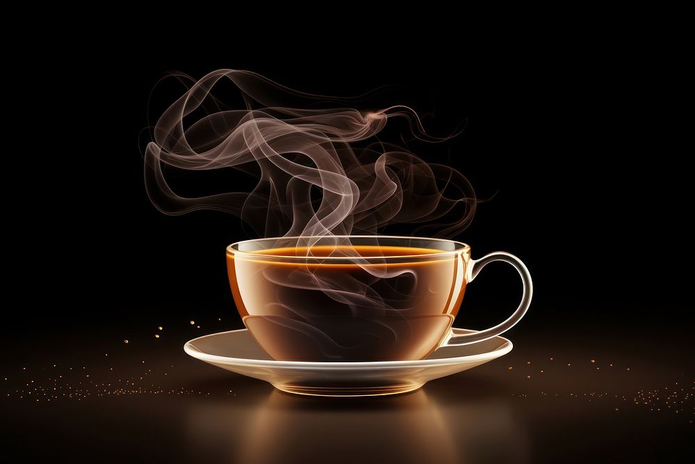 Smoke coffee cup drink. AI generated Image by rawpixel.