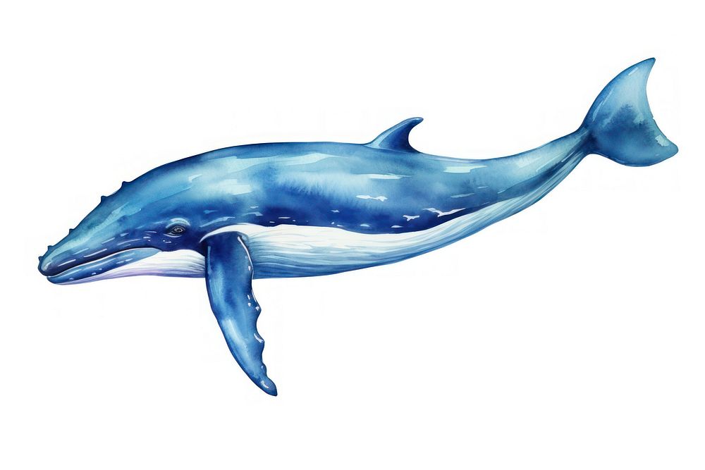 Whale whale fish dolphin. AI generated Image by rawpixel.