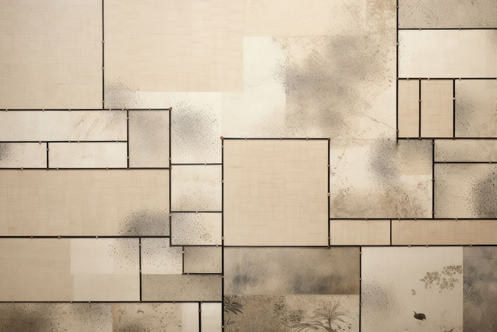 Shoji paper texture architecture flooring tile. AI generated Image by rawpixel.