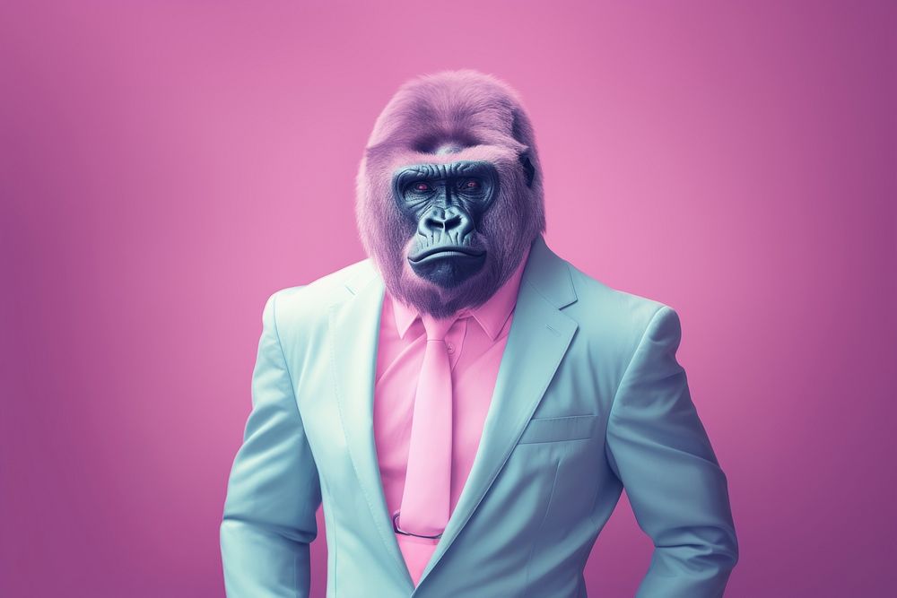 Gorilla adult ape representation. AI generated Image by rawpixel.