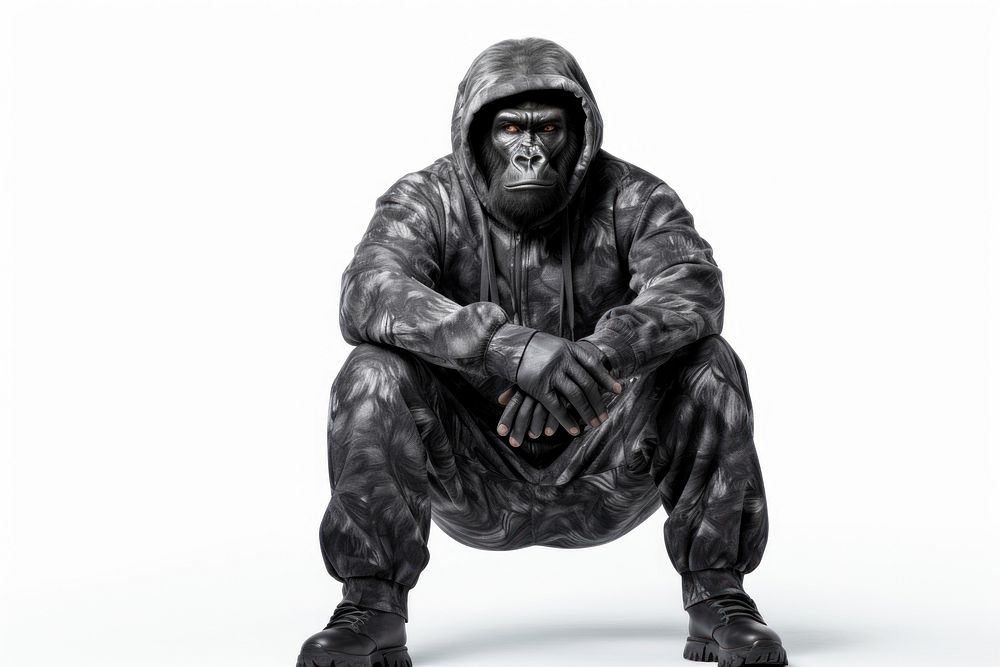 Gorilla mammal adult ape. AI generated Image by rawpixel.
