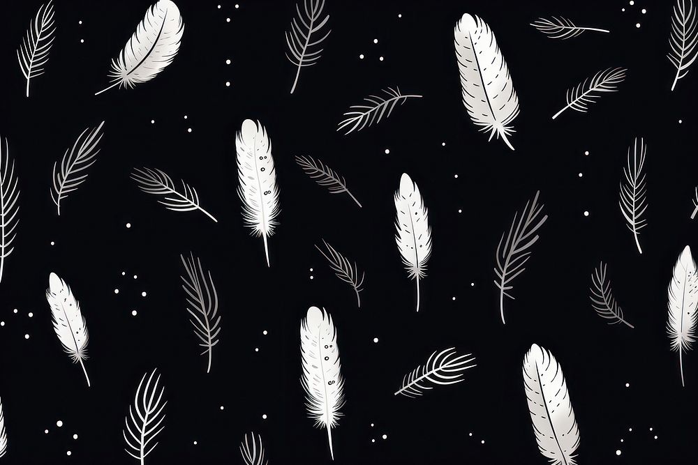 Feather backgrounds nature monochrome. AI generated Image by rawpixel.
